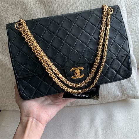 chanel handbag chain leather gold|authentic chanel tote bag.